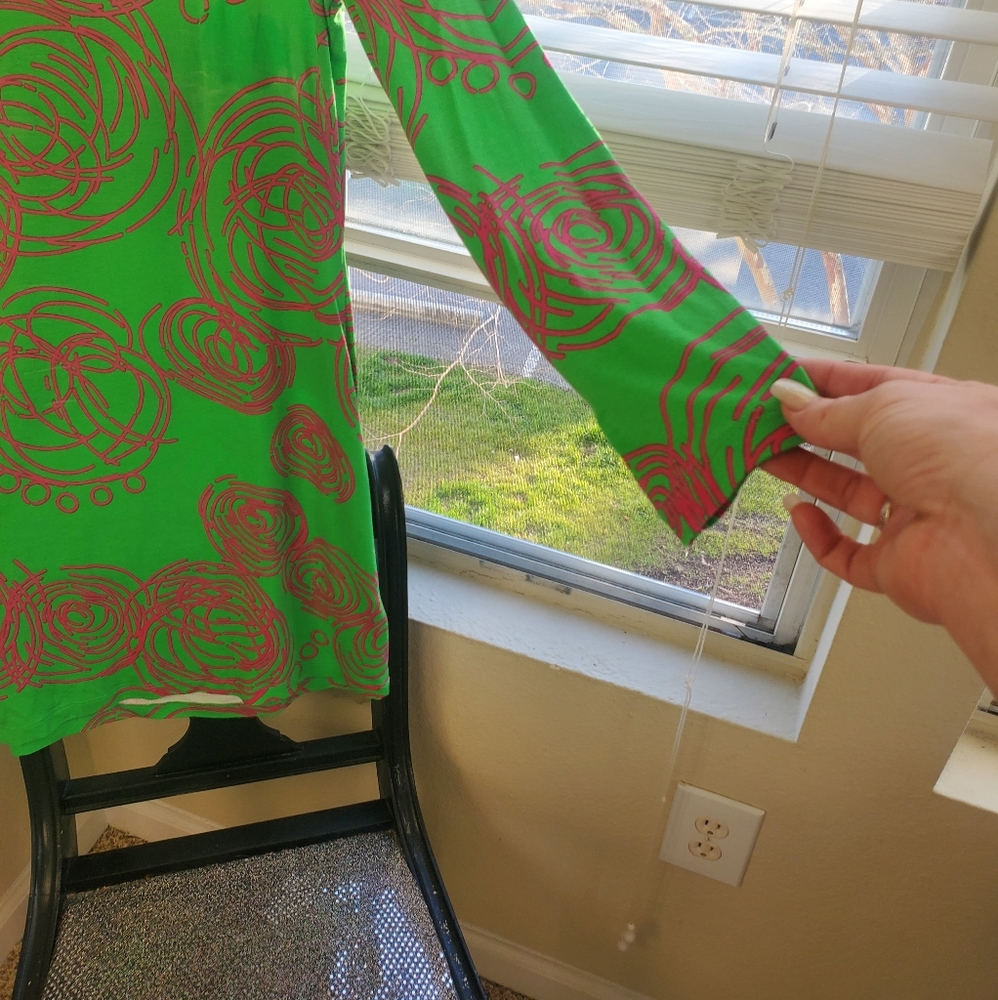 Venus size M pink and green dress